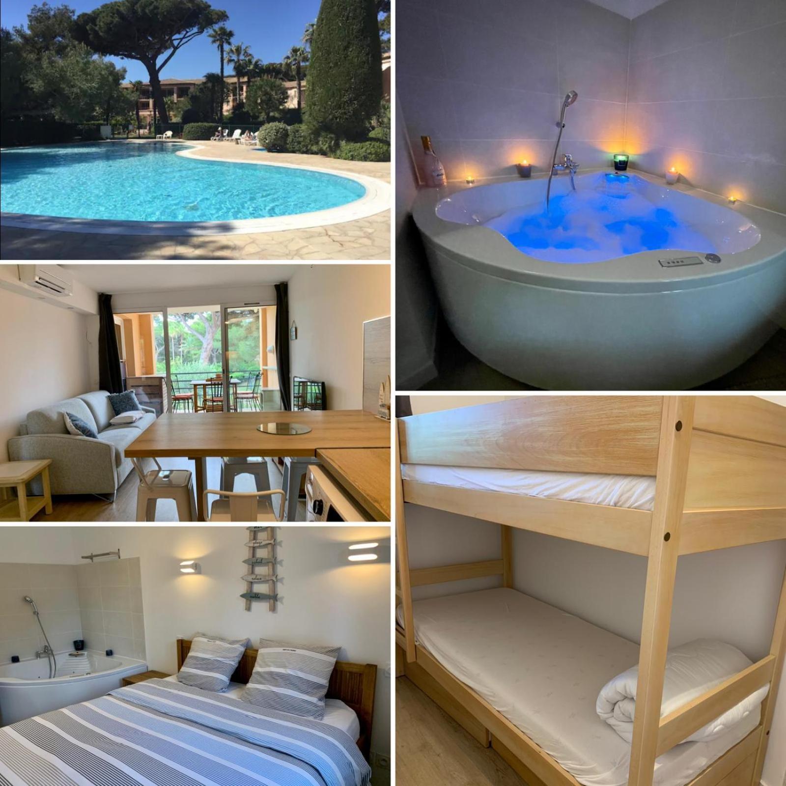 Aparthotel La Badine 5p Piscine Clim Jacuzzi Parc Luxuriant